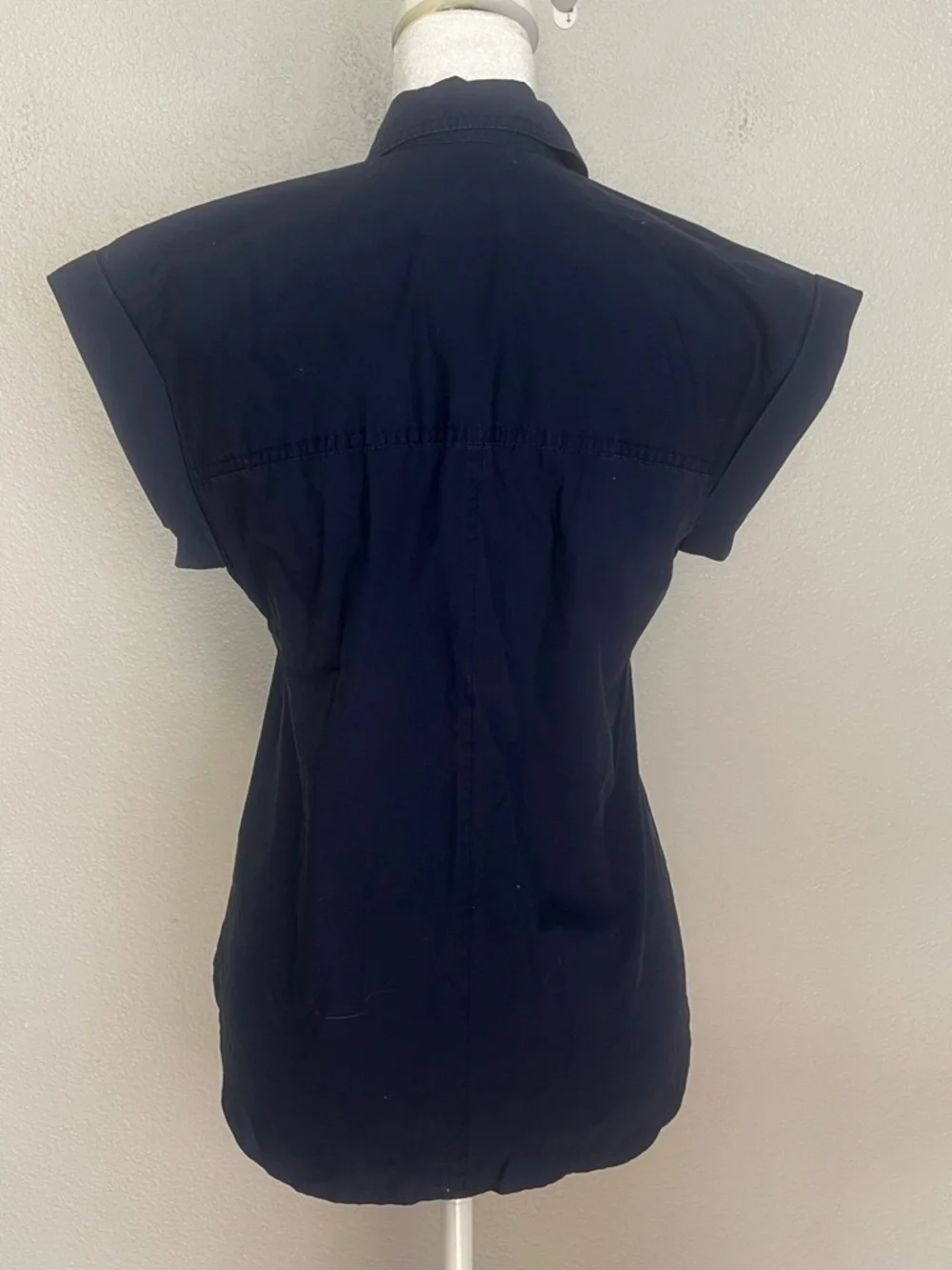 JCrew Poplin Popover Shirt Blue Size 00P